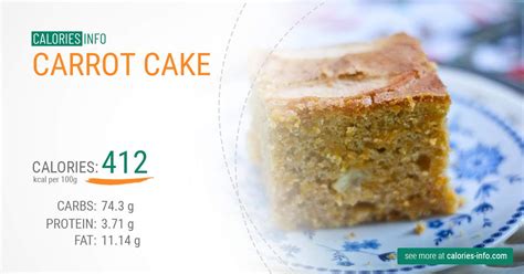 How many calories are in carrot cake - calories, carbs, nutrition