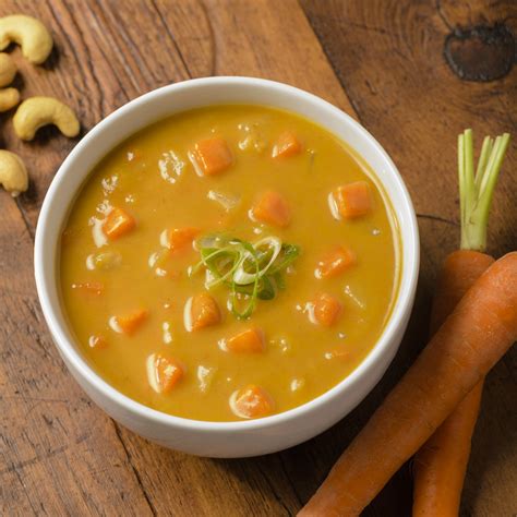 How many calories are in cashew carrot ginger bisque - calories, carbs, nutrition