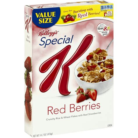 How many calories are in cereal with red berries - calories, carbs, nutrition