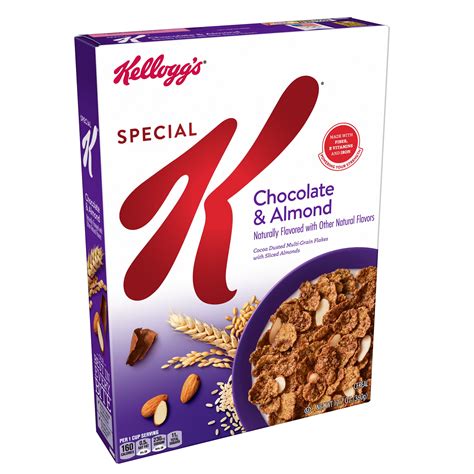 How many calories are in cereals ready-to-eat, kellogg's special k chocolate almond - calories, carbs, nutrition