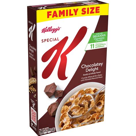 How many calories are in cereals ready-to-eat, kellogg's special k chocolatey delight - calories, carbs, nutrition