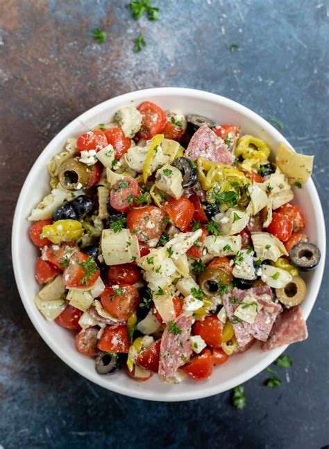 How many calories are in cerner antipasto salad - calories, carbs, nutrition