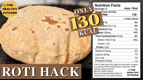 How many calories are in chapatti bread - calories, carbs, nutrition