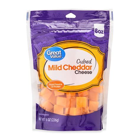 How many calories are in cheddar cheese cubes (19726.0) - calories, carbs, nutrition