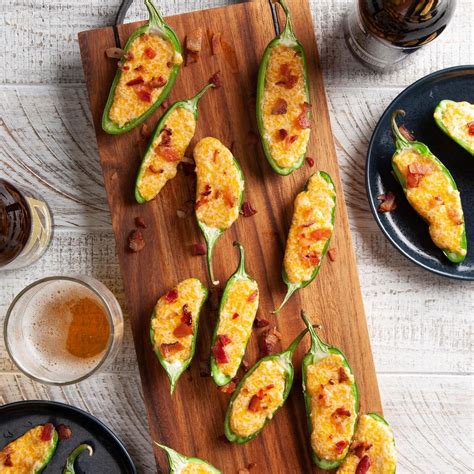 How many calories are in cheddar cheese stuffed jalapenos - calories, carbs, nutrition
