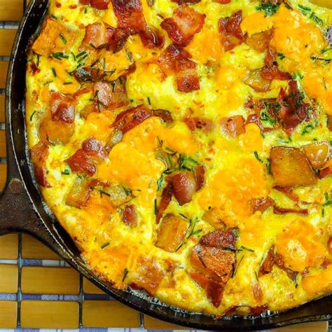 How many calories are in cheddar potato and olive frittata - calories, carbs, nutrition