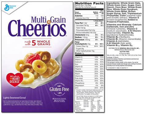 How many calories are in cheerios - calories, carbs, nutrition