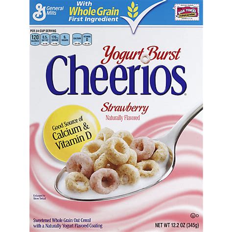 How many calories are in cheerios yogurt burst - calories, carbs, nutrition