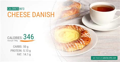 How many calories are in cheese danish - calories, carbs, nutrition