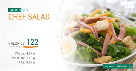 How many calories are in chef salad 2 - calories, carbs, nutrition