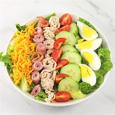 How many calories are in chef salad plate - calories, carbs, nutrition