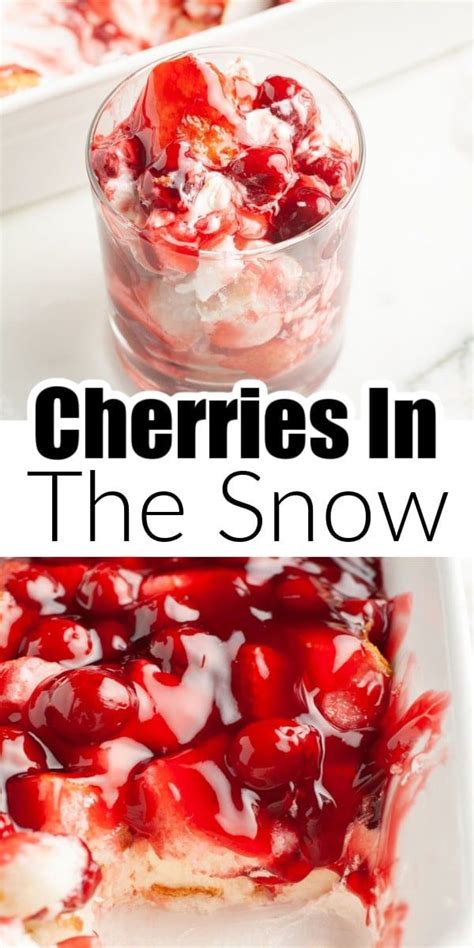 How many calories are in cherries in the snow cake - calories, carbs, nutrition