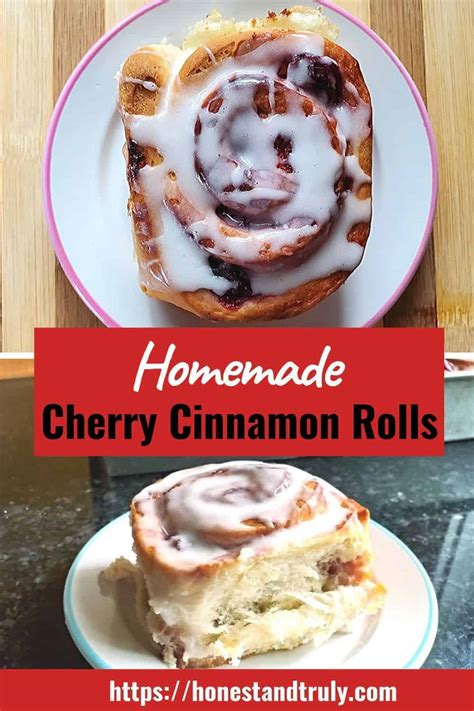 How many calories are in cherry cinnamon roll, with frosting - calories, carbs, nutrition