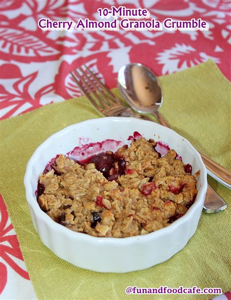 How many calories are in cherry crumble granola - calories, carbs, nutrition