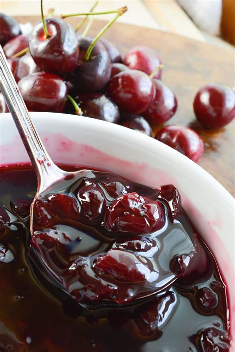 How many calories are in cherry sauce, sweet syrup - calories, carbs, nutrition