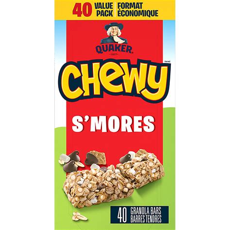 How many calories are in chewy granola bar low fat smores - calories, carbs, nutrition