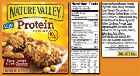 How many calories are in chewy nut bar - calories, carbs, nutrition