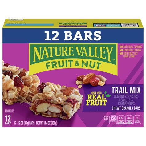 How many calories are in chewy trail mix fruit & nut bar - calories, carbs, nutrition