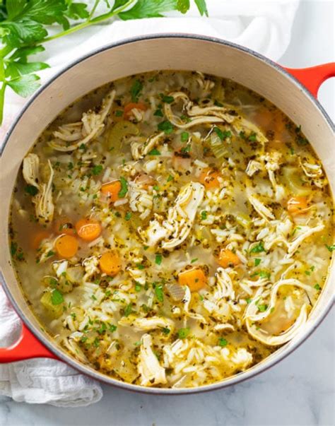 How many calories are in chicken and rice soup - calories, carbs, nutrition