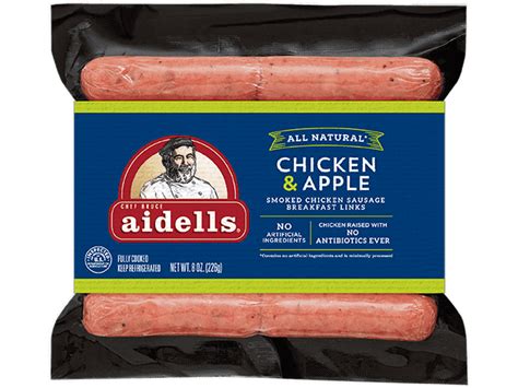 How many calories are in chicken apple sausage - calories, carbs, nutrition