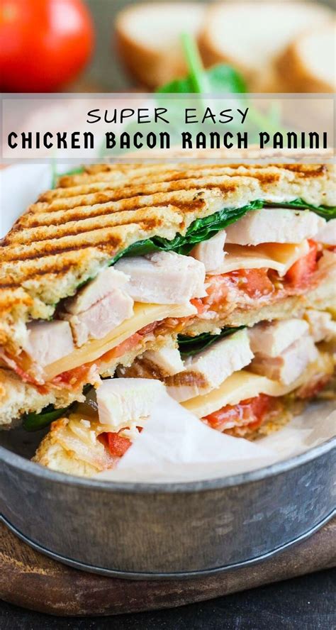 How many calories are in chicken bacon ranch panini - calories, carbs, nutrition