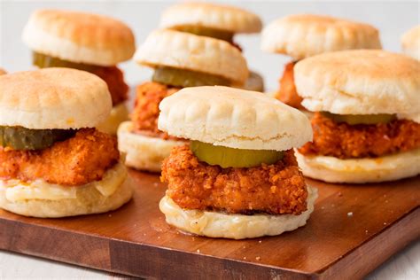 How many calories are in chicken biscuit sliders - retail - calories, carbs, nutrition