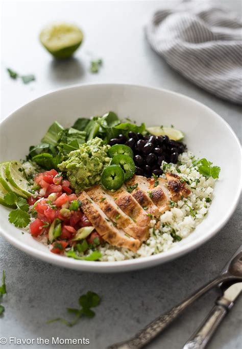 How many calories are in chicken burrito bowl with cilantro lime rice - calories, carbs, nutrition