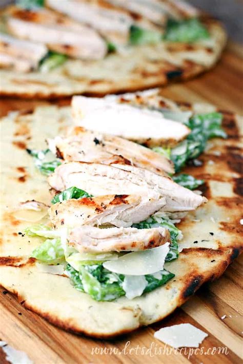 How many calories are in chicken caesar flatbread - calories, carbs, nutrition