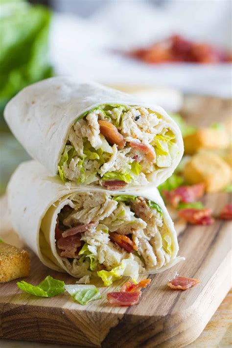 How many calories are in chicken caesar wrap with triple bean salad - calories, carbs, nutrition