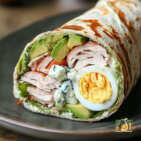 How many calories are in chicken cobb wrap with macaroni salad - calories, carbs, nutrition