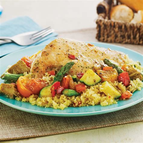 How many calories are in chicken couscous and vegetable bowl - calories, carbs, nutrition