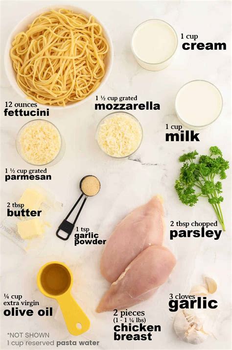 How many calories are in chicken fettucine - calories, carbs, nutrition