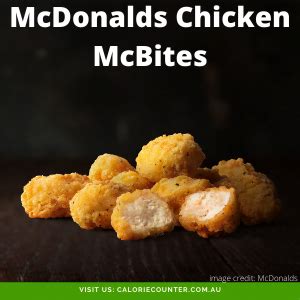 How many calories are in chicken mcbites regular size - calories, carbs, nutrition