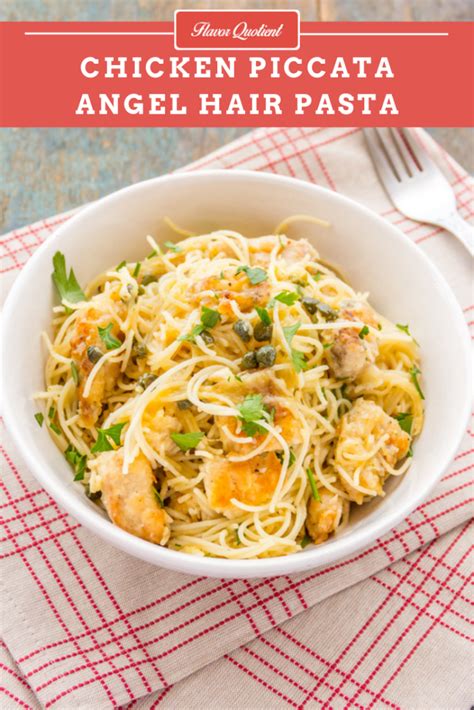 How many calories are in chicken piccata with angel hair - calories, carbs, nutrition