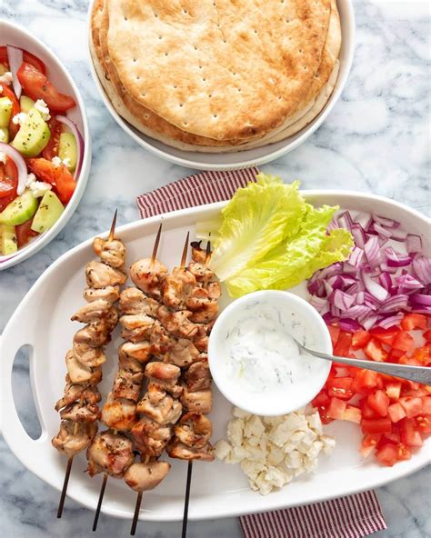 How many calories are in chicken souvlaki platter - calories, carbs, nutrition