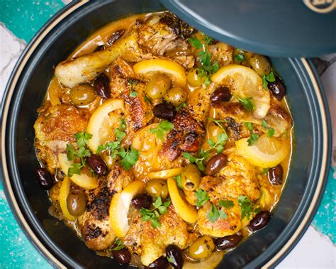 How many calories are in chicken tagine with lemon and olives - calories, carbs, nutrition