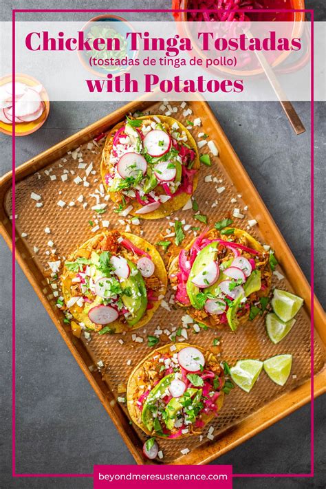 How many calories are in chicken tinga tostadas - calories, carbs, nutrition