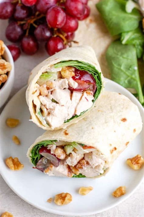 How many calories are in chicken waldorf salad wrap - calories, carbs, nutrition