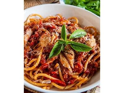 How many calories are in chickenless pesto cacciatore - calories, carbs, nutrition