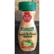 How many calories are in chile-lime ranch dressing - calories, carbs, nutrition