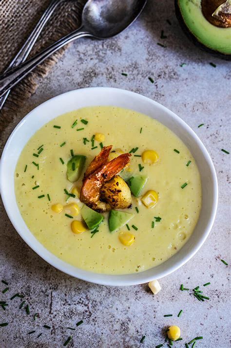 How many calories are in chilled corn soup - calories, carbs, nutrition