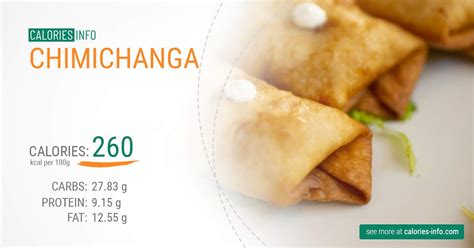 How many calories are in chimichanga - calories, carbs, nutrition