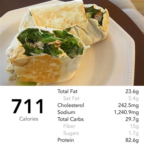 How many calories are in chipotle chicken caesar wrap - calories, carbs, nutrition