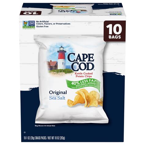 How many calories are in chips, kettle, cape cod original - calories, carbs, nutrition