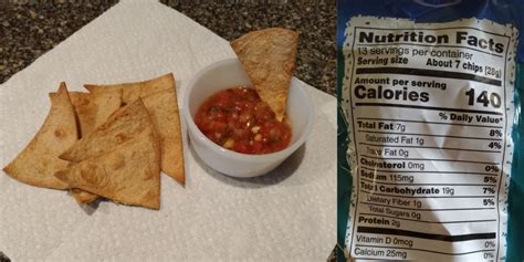 How many calories are in chips and salsa - calories, carbs, nutrition