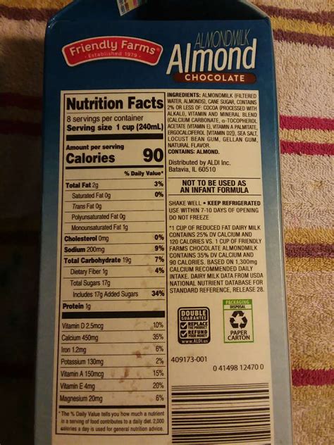 How many calories are in chocolat almonds - calories, carbs, nutrition