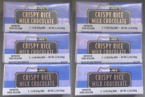 How many calories are in chocolate bars - crispy rice milk chocolate - calories, carbs, nutrition