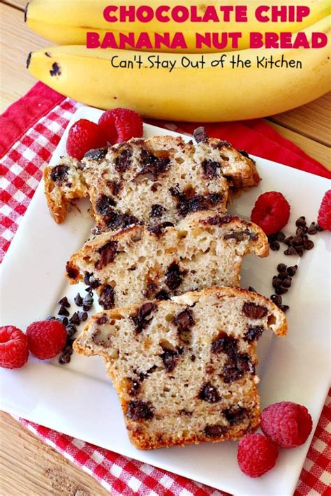 How many calories are in chocolate chip banana nut bread - calories, carbs, nutrition