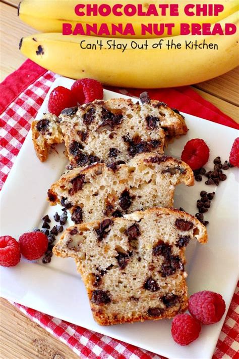 How many calories are in chocolate chip banana nut bread - calories, carbs, nutrition