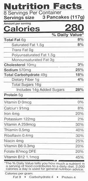 How many calories are in chocolate chip pancakes - calories, carbs, nutrition